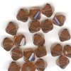 10 8mm Smoked Topaz Bicone Swarovski